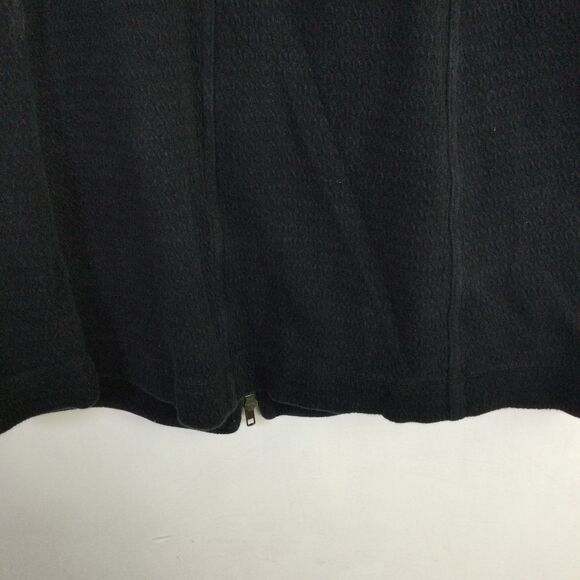 Eileen Fisher Women's High-Collar Jacket Full Zip Cotton Black Size XS - Picture 7 of 13
